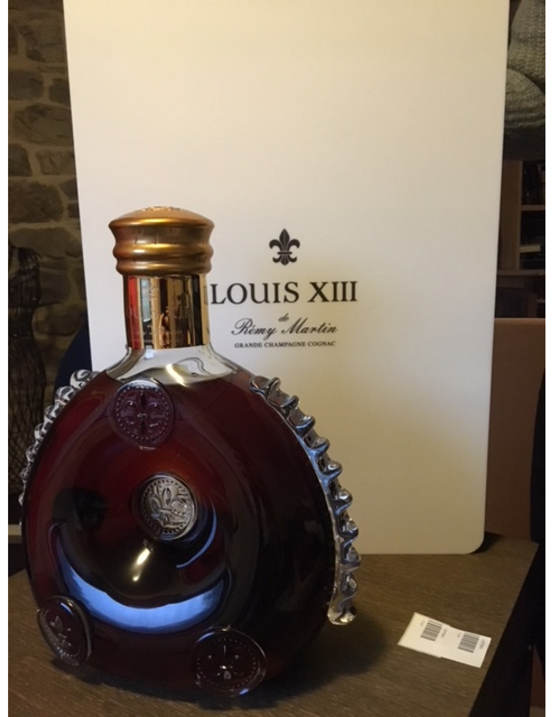 Remy Martin Louis XIII Cognac Decanter Empty Bottle & Box