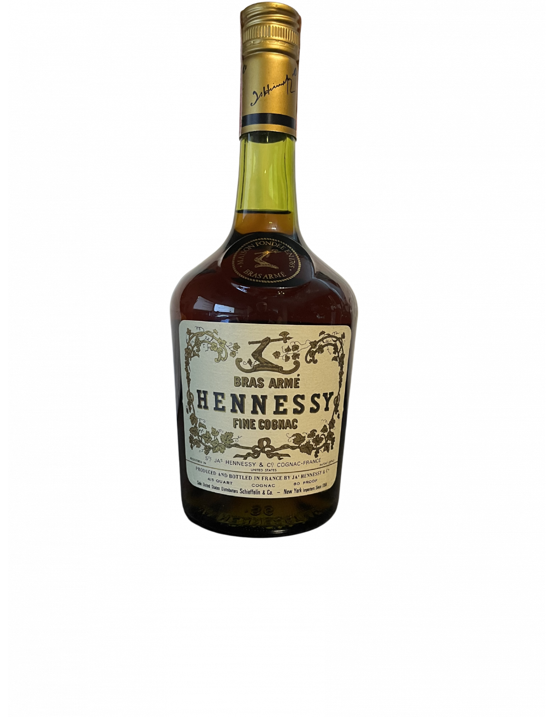 COGNAC HENNESSY BRAS D OR 75 CL 40 % - Products - Whisky Antique