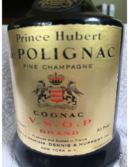 Prince Hubert de Polignac Cognac VSOP set with 2 glasses 014