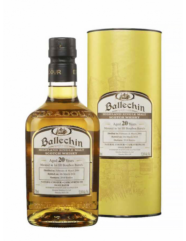 Ballechin 20 Years Cask Strength 1St Fill Bourbon Barrels Whisky