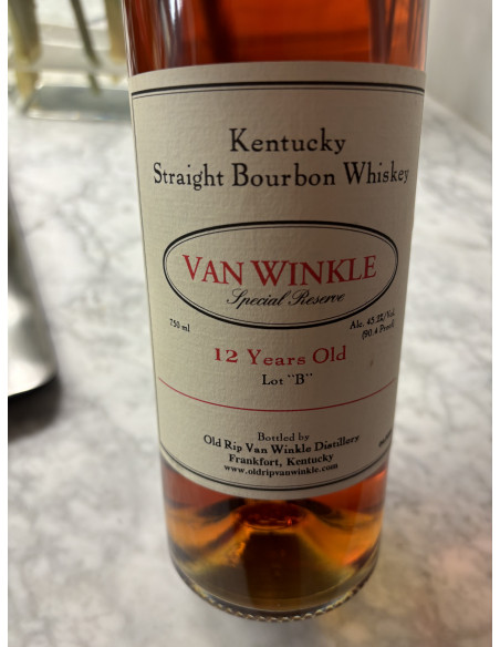 Van Winkle Special Reserve 12 years "Lot B" Whisky 011