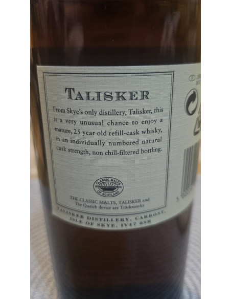 Talisker Whisky 25 Years Old 2005 Release 08