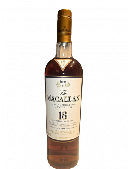 The Macallan Whisky 18 Year Old Scotch Sherry Oak from Jerez distilled 1990 07