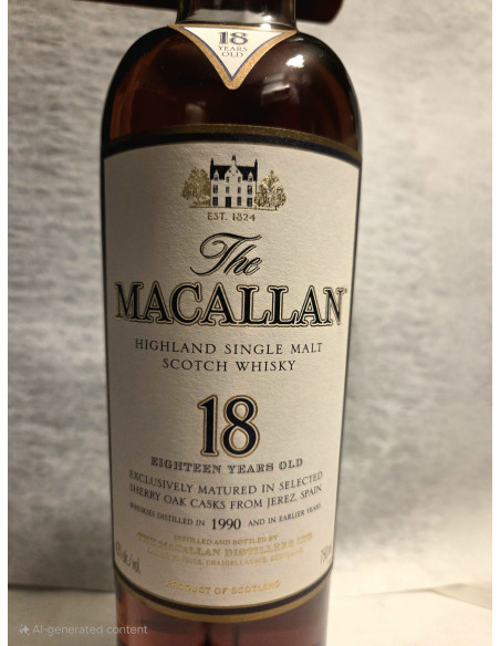 The Macallan Whisky 18 Year Old Scotch Sherry Oak from Jerez distilled 1990 011