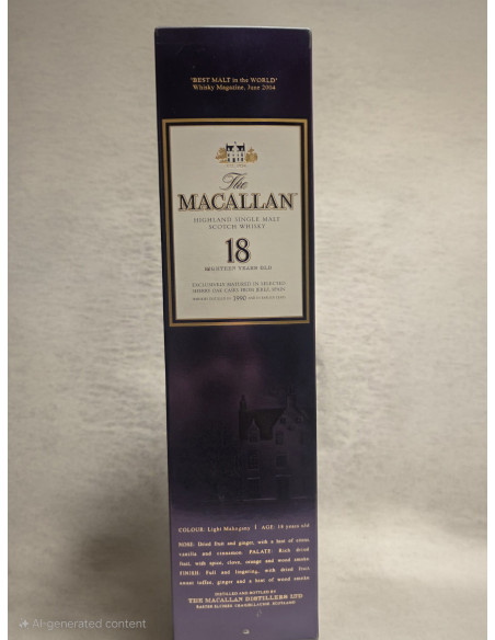 The Macallan Whisky 18 Year Old Scotch Sherry Oak from Jerez distilled 1990 012