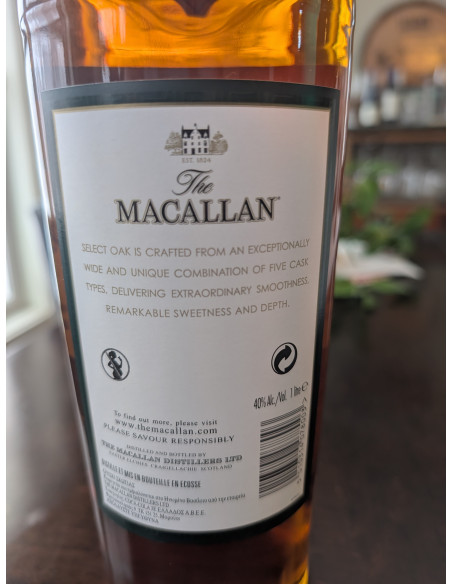 The Macallan Select Oak Single Malt Scotch Whisky 09