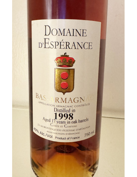 Domaine D'Esperance Vintage 1998 Armagnac 011