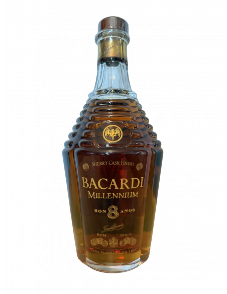 Bacardi 8 Year Old Millennium Baccarat Decanter Sherry Finish | cabinet7