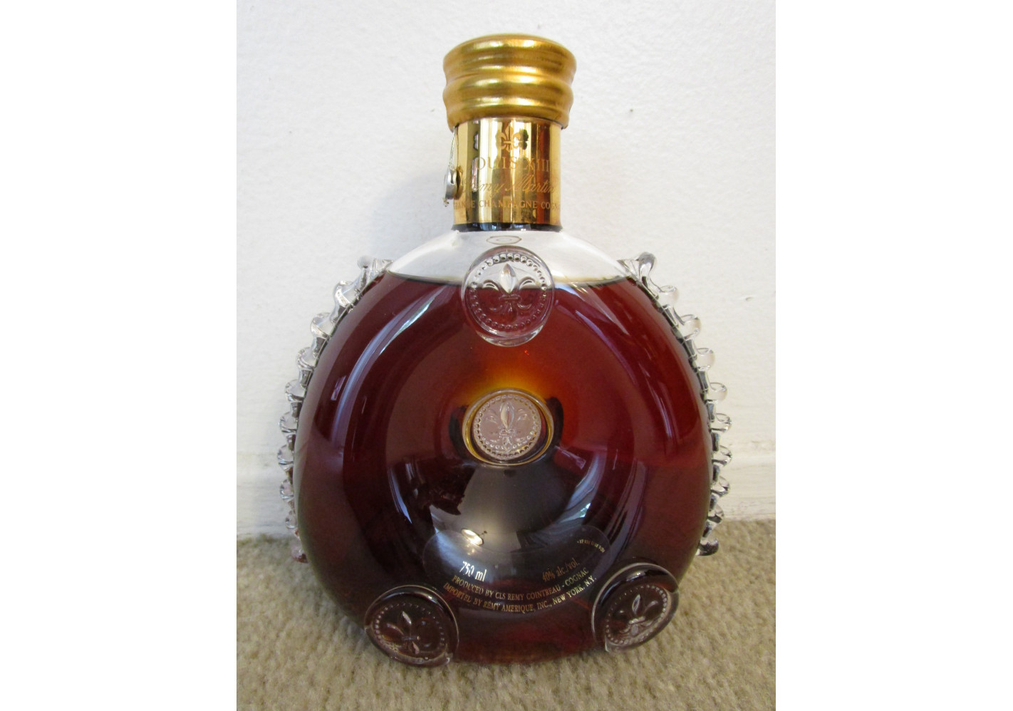 Crystal Empty Bottle w box 750ml Remy Martin Louis XIII Cognac Baccarat