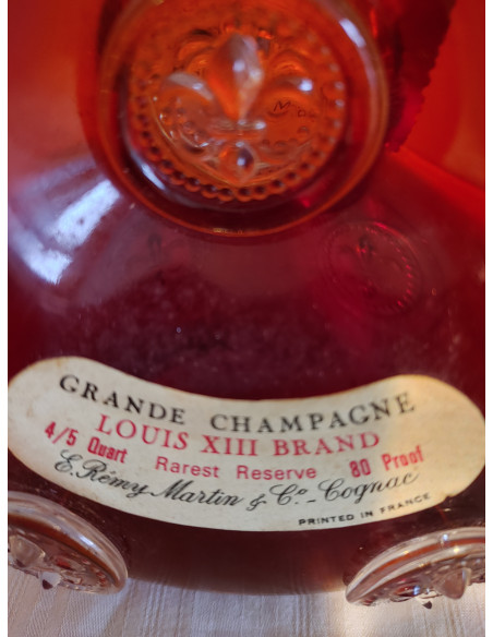 Louis XIII Brand Cognac, distilled by the famed House of Rémy